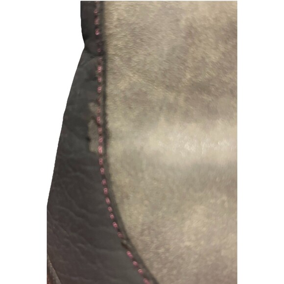 J-41 Srina Vegan Faux Fur Gray Ankle Lace Up Boots Jeep Traction Women's Size 6 - Picture 10 of 16